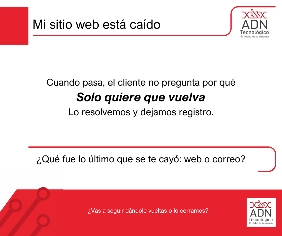 Mi sitio web está caído