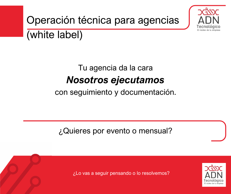 Operación técnica en marca blanca