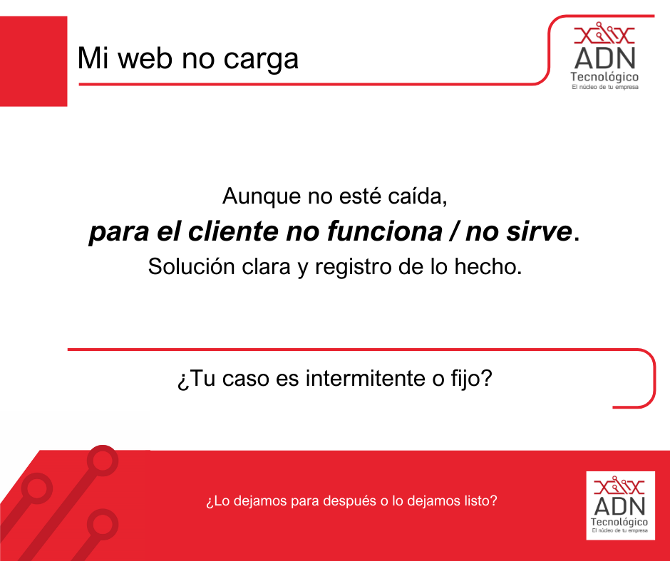 Mi web no carga