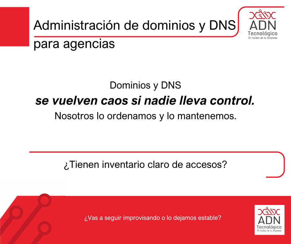 Administración de dominios y DNS