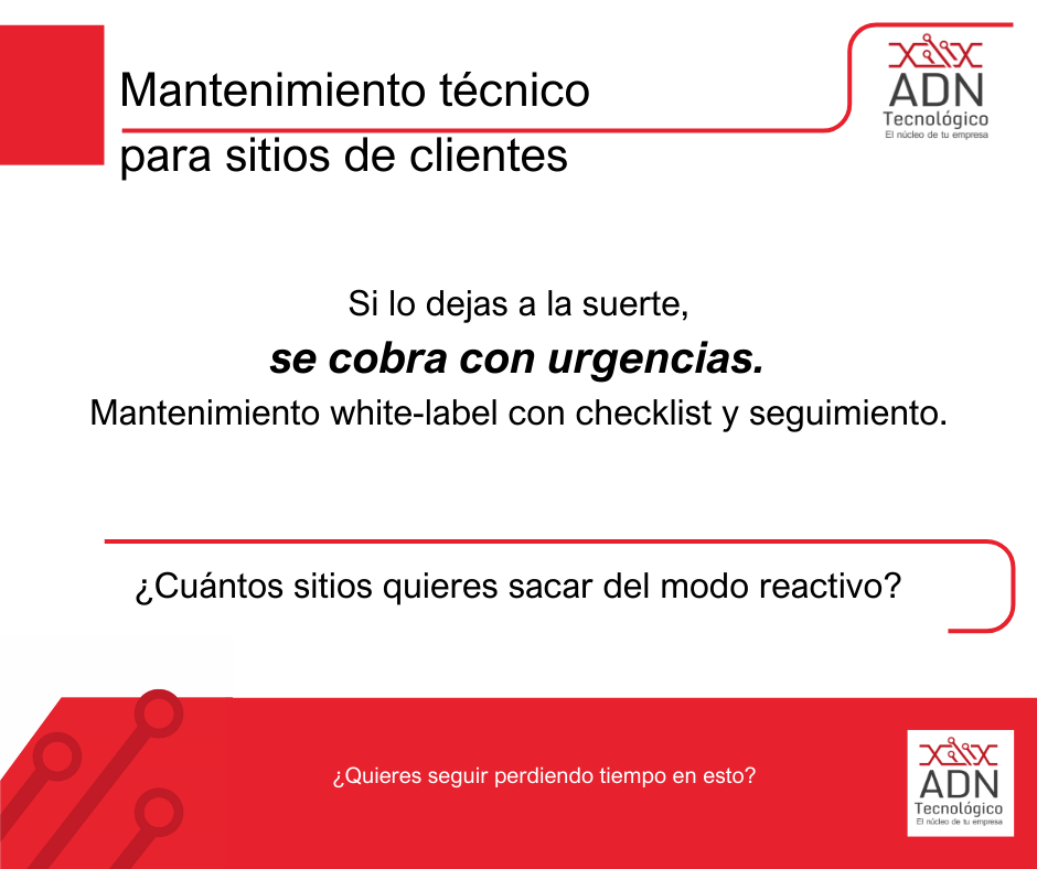 Mantenimiento técnico con validación