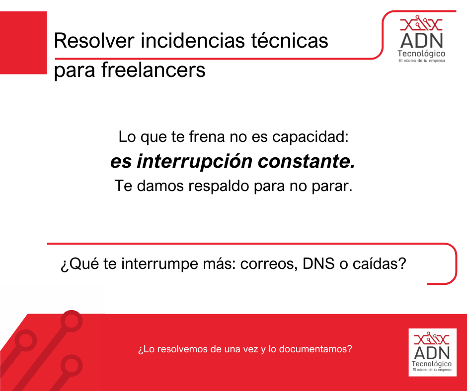 Resolver incidencias siendo freelancer