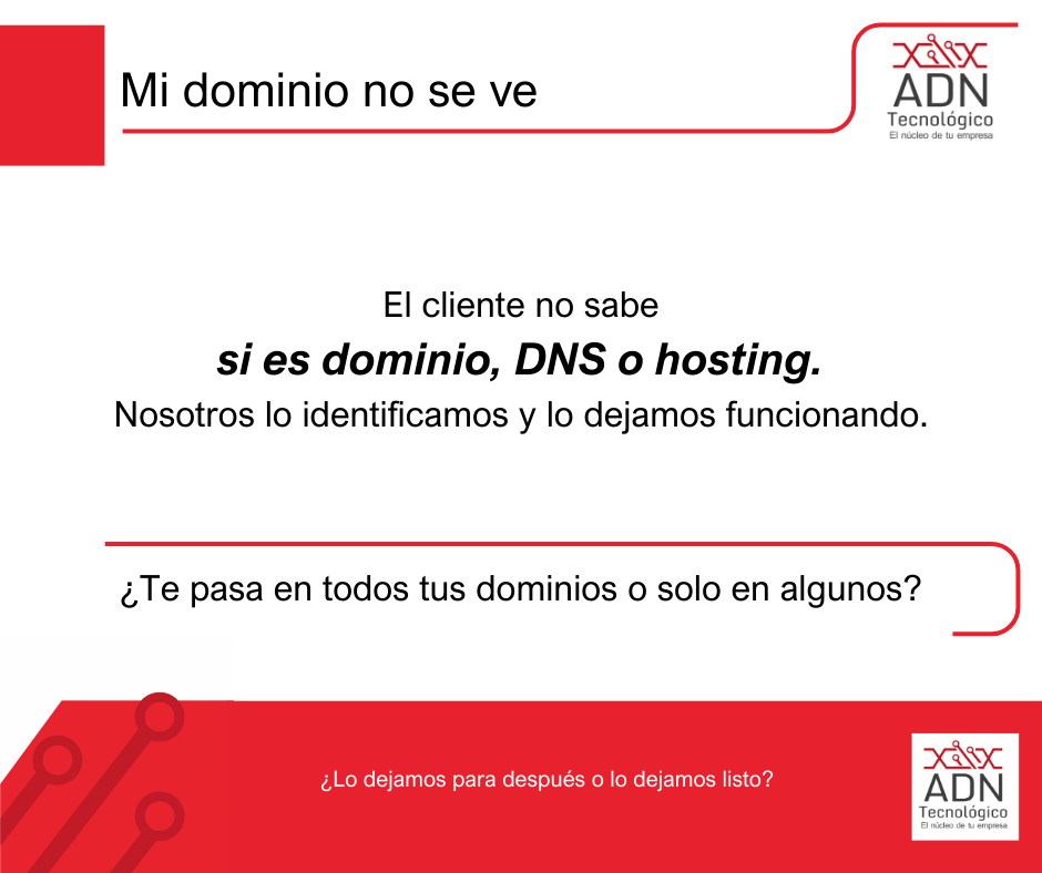 Mi dominio no abre