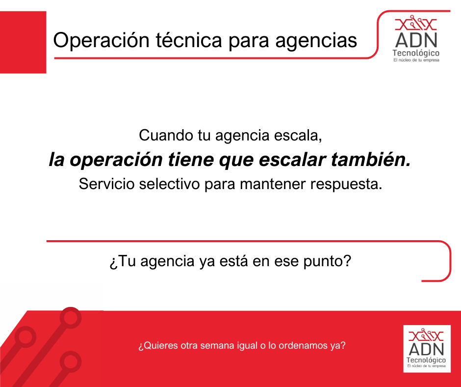 Operación técnica para agencias