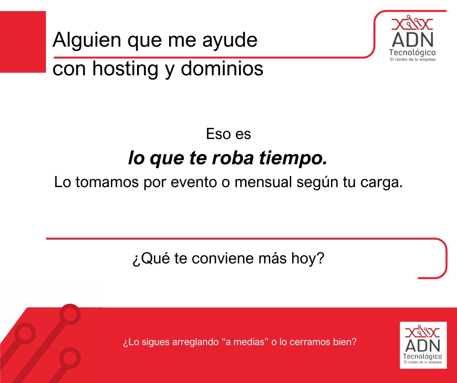 Ayuda con hosting y dominios