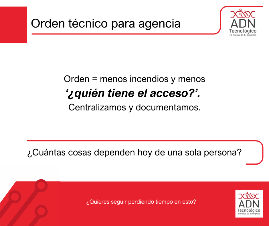 Orden técnico para una agencia
