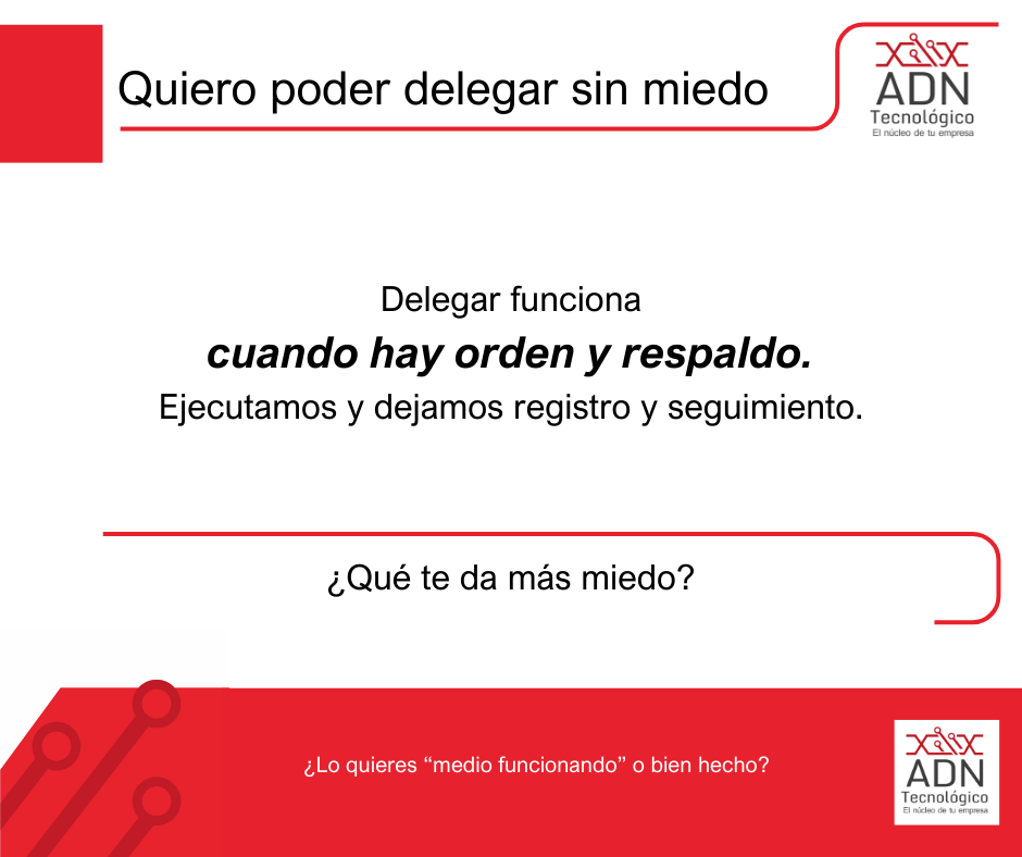 Delegar soporte sin miedo