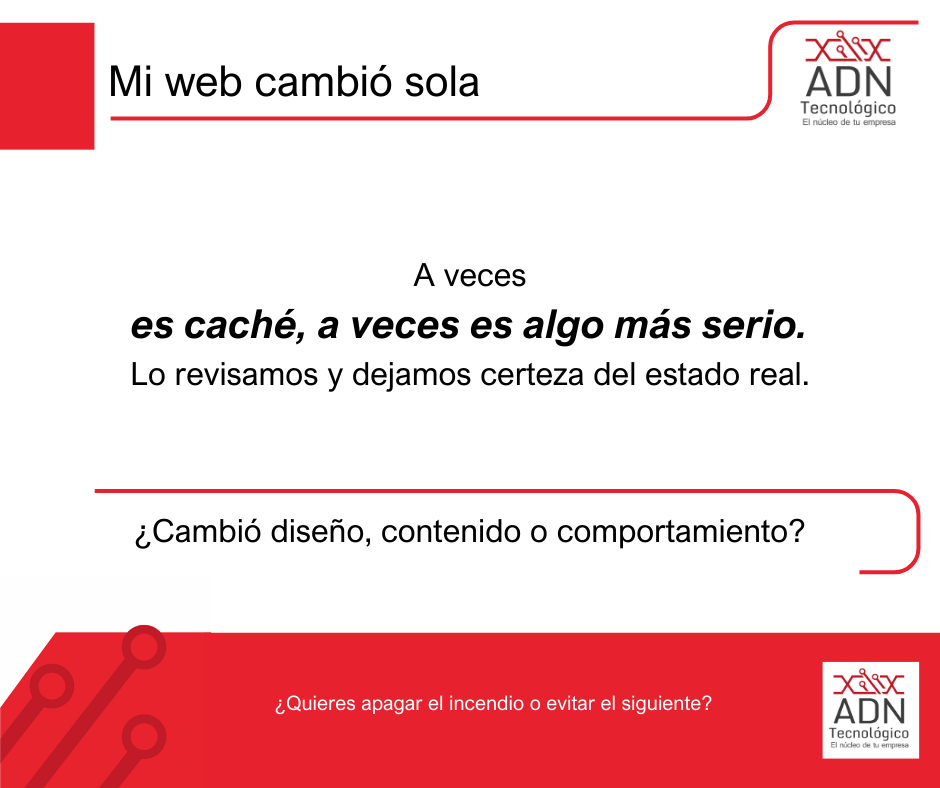 Mi web cambió sola