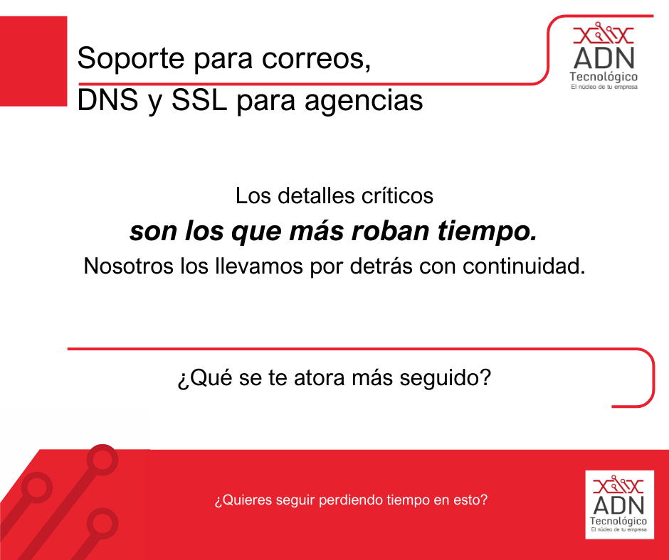 Soporte para correo, DNS y SSL