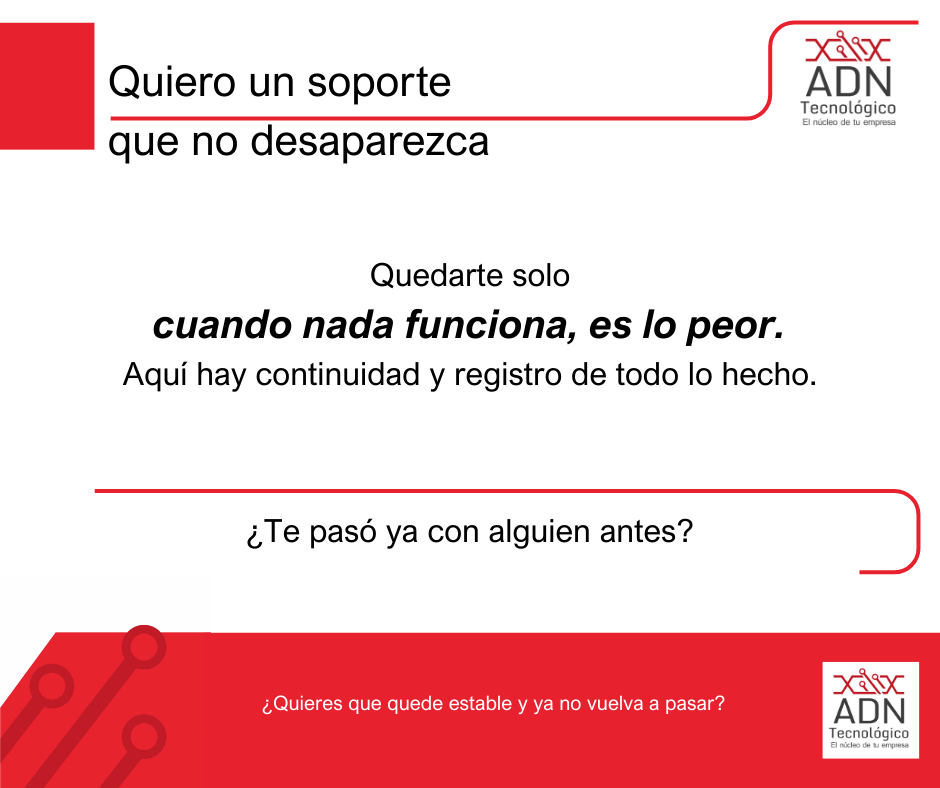 Quiero un soporte que no desaparezca
