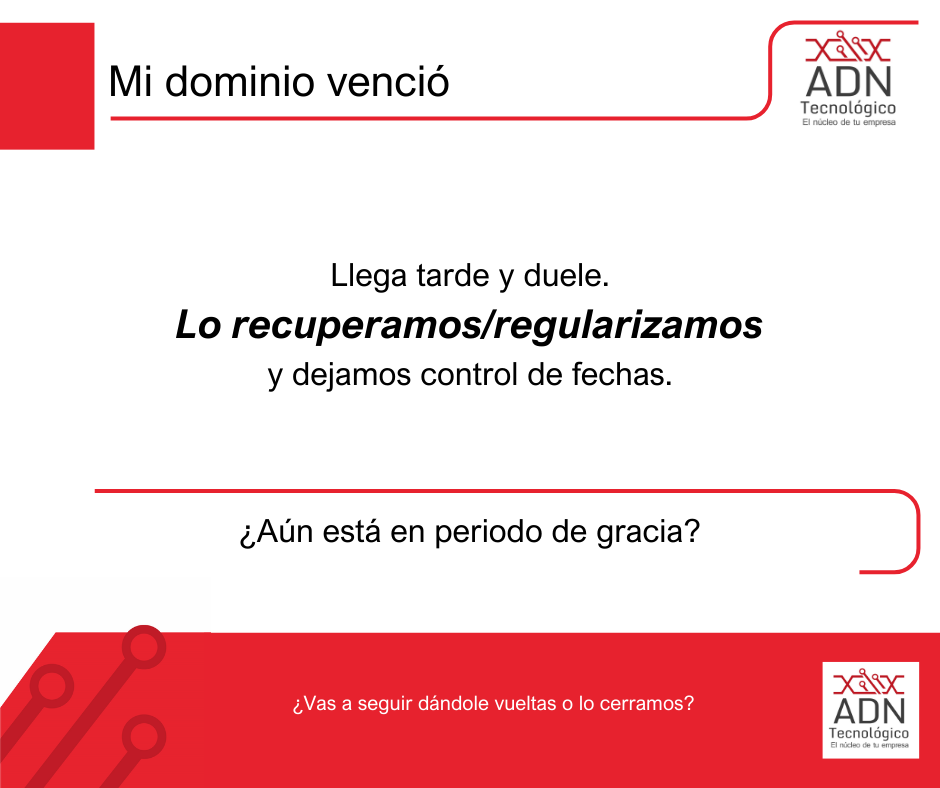 Mi dominio venció