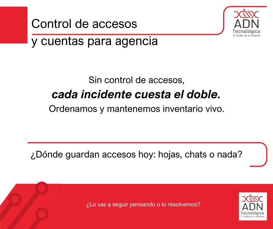 Control de accesos para agencias