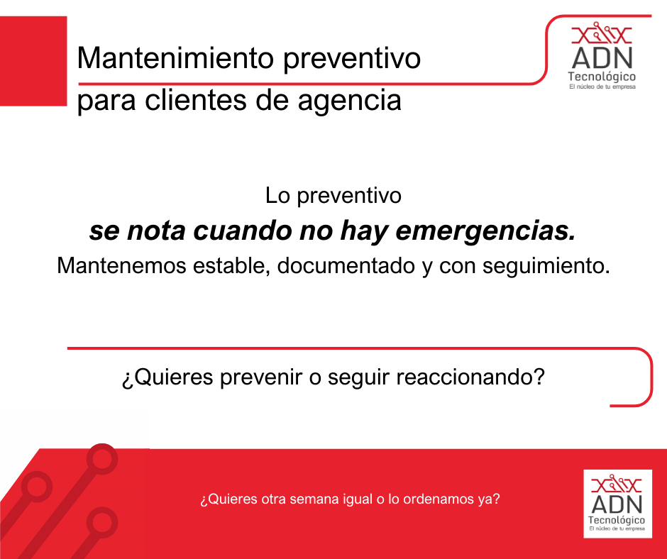 Mantenimiento preventivo para clientes