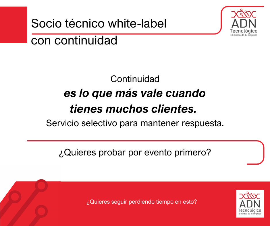 Partner white-label con continuidad