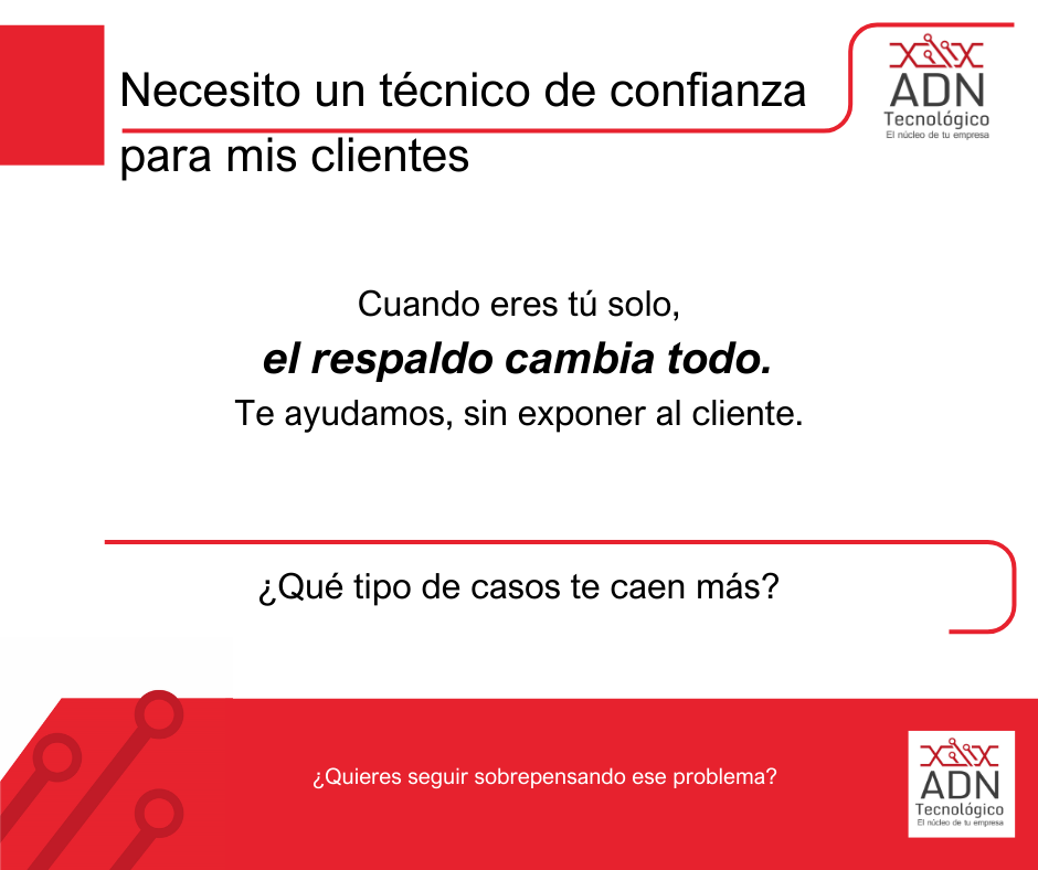 Un técnico de confianza para mis clientes