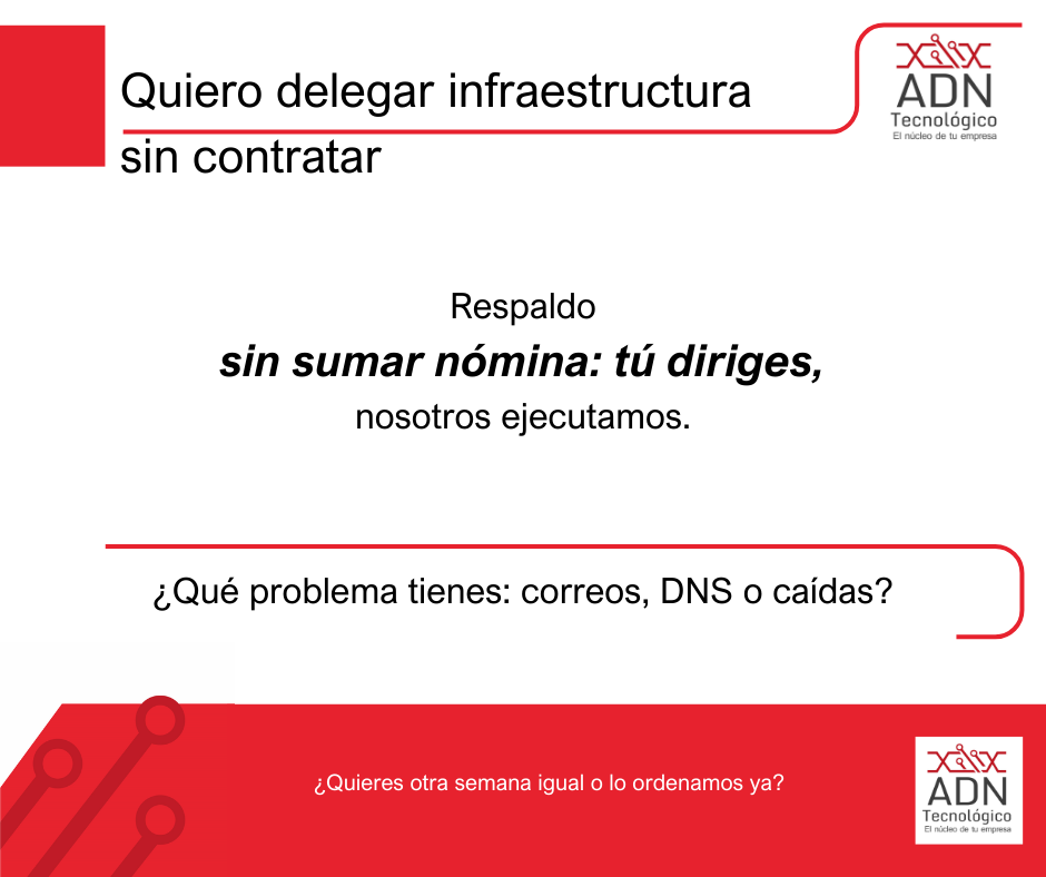 Delegar infraestructura sin contratar