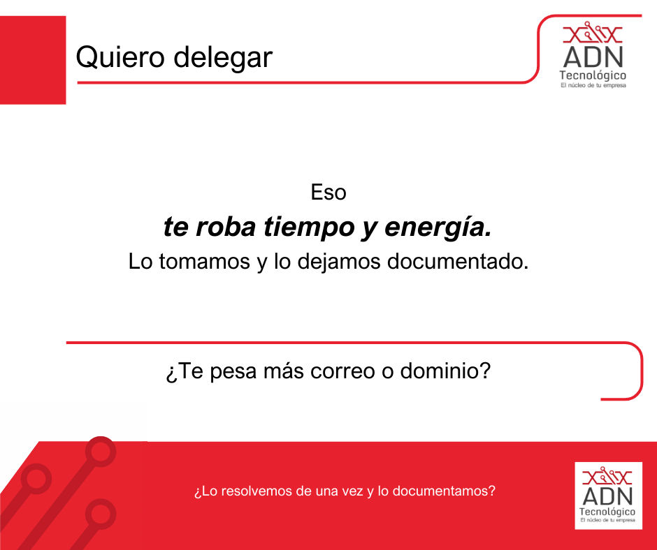 Quiero delegar correos y dominios