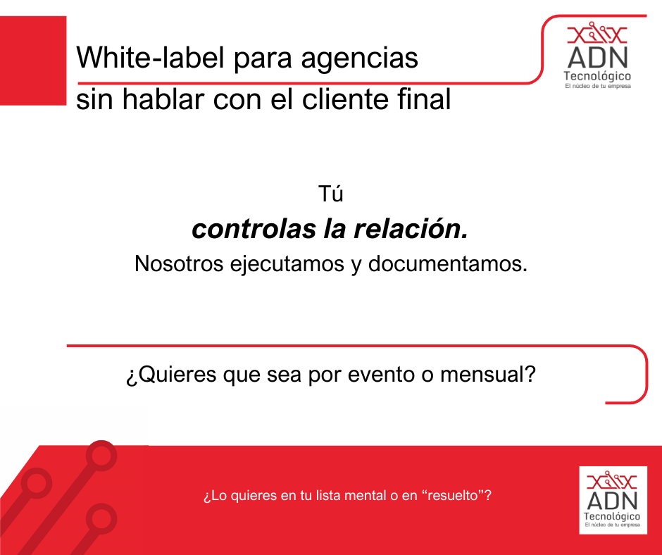 White-label sin hablar con el cliente final