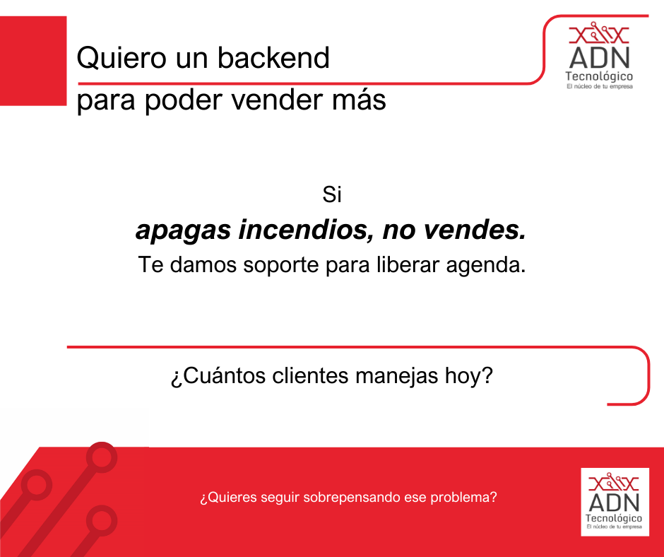 Backend para poder vender más