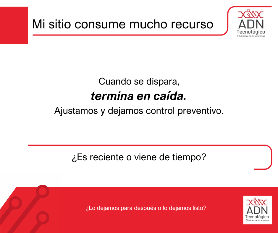 Mi sitio consume muchos recursos