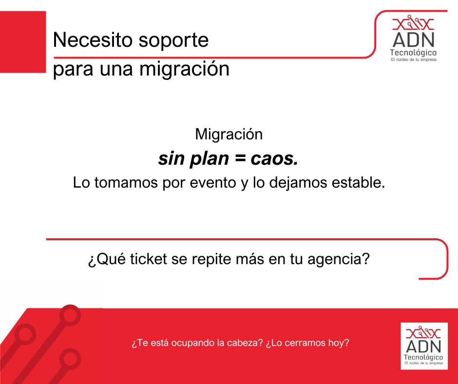 Soporte para una migración