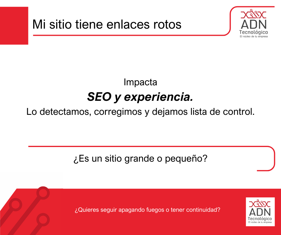 Mi sitio tiene enlaces rotos