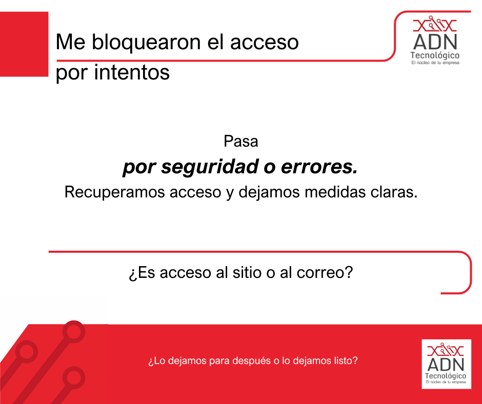 Acceso bloqueado por intentos