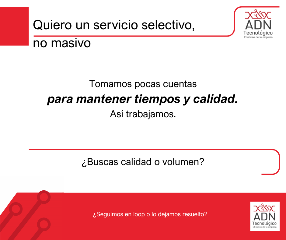 Servicio selectivo y capacidad de atención