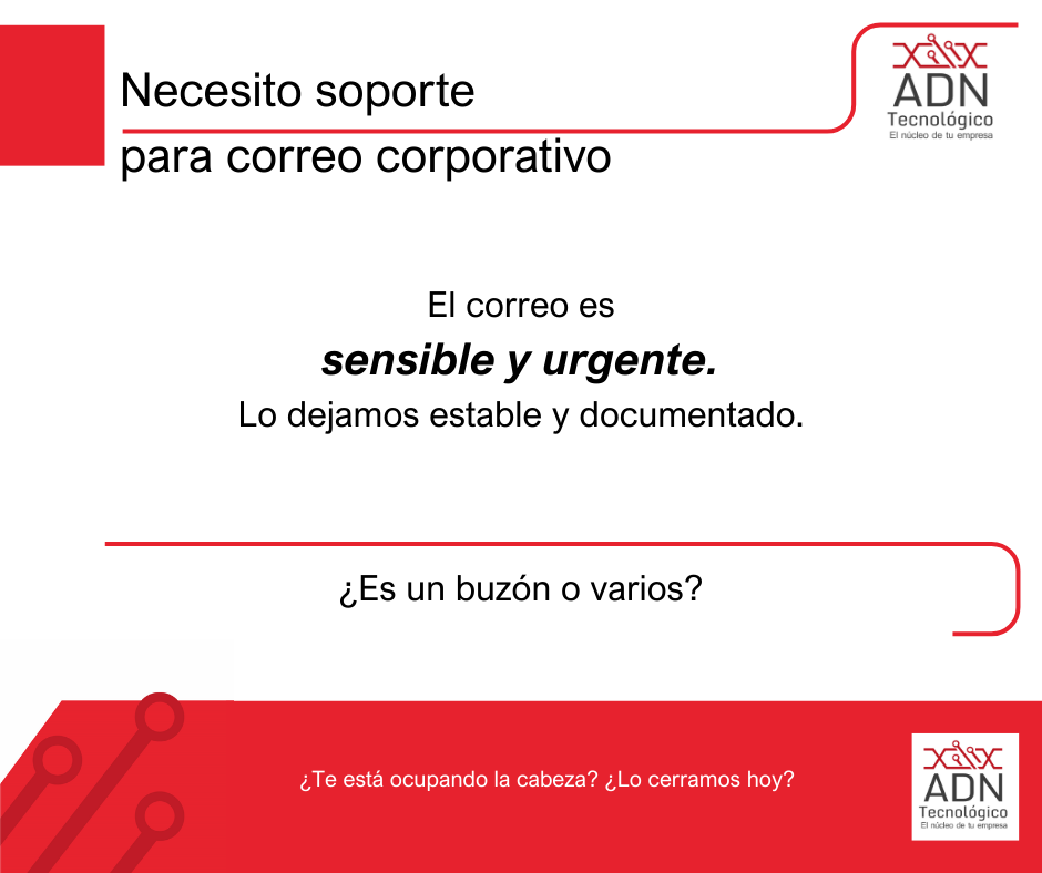 Soporte para correo corporativo