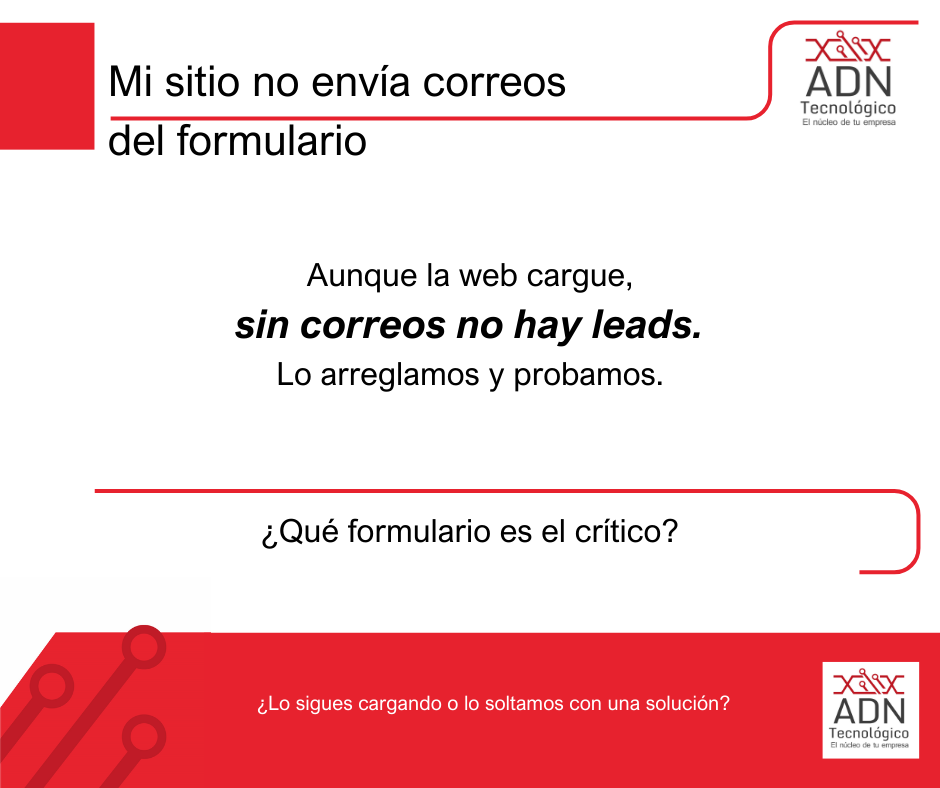 Mi sitio no envía correos del formulario