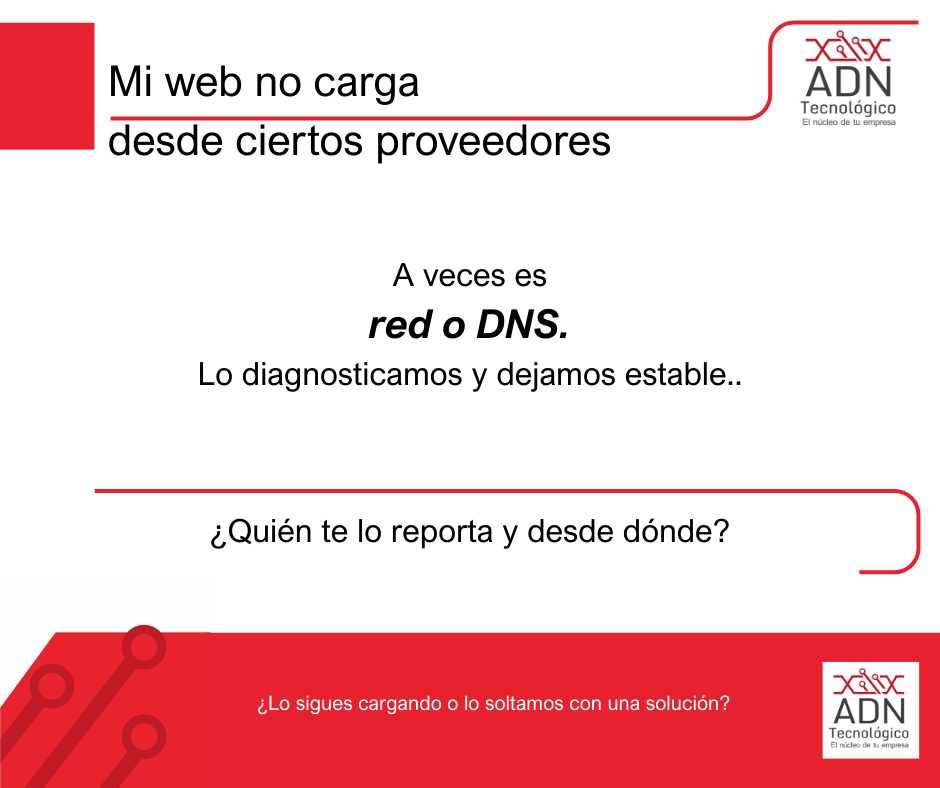 Mi web no carga con algunos proveedores